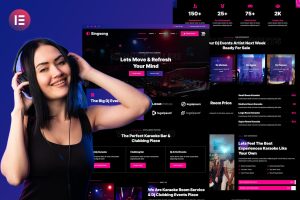 Singsong – Karaoke Rooms & Dj Clubbing Elementor Template Kit