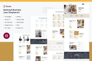 Souta – Banking & Business Loan Elementor Template Kit
