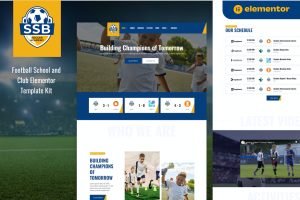 SSB – Football School & Club Elementor Template Kit