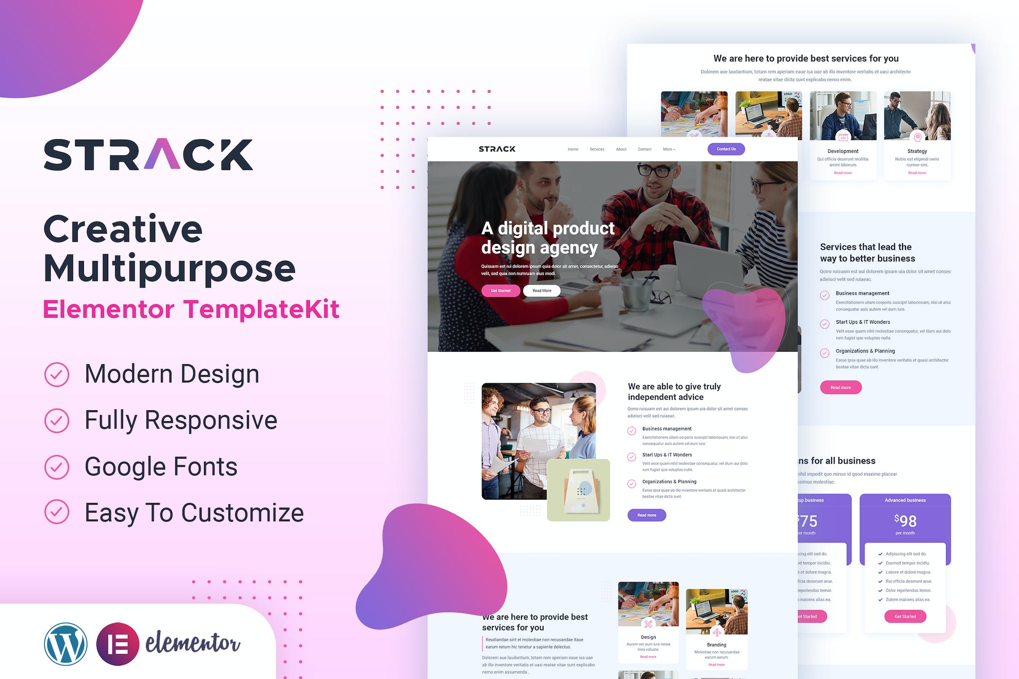 STRACK Multipurpose Business- Elementor Template Kit