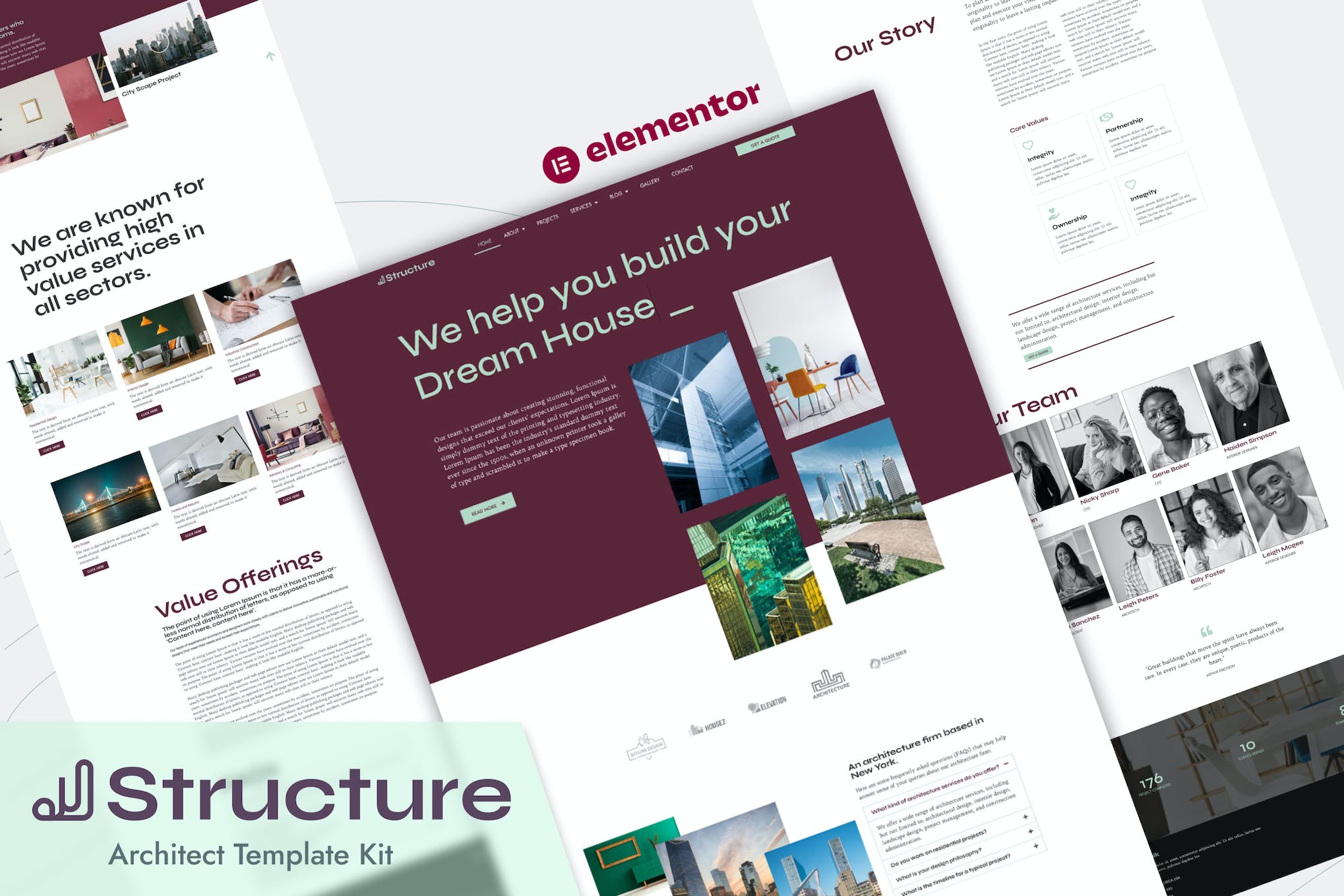 Structure- Architect Elementor Pro Template Kit