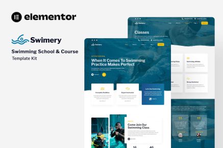 Swimery- Swimming School and Course Elementor Template Kit