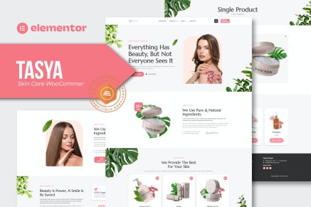 Tasya- Skin Care WooCommerce Elementor Template Kit