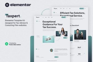 Taxpert – Tax Advisor & Consulting Elementor Template Kit