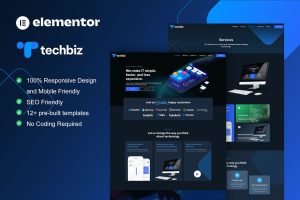 TechBiz – Tech Company Elementor Pro Template Kit