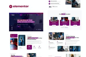 Tekno – IT Service & Software Developer Elementor Template Kit