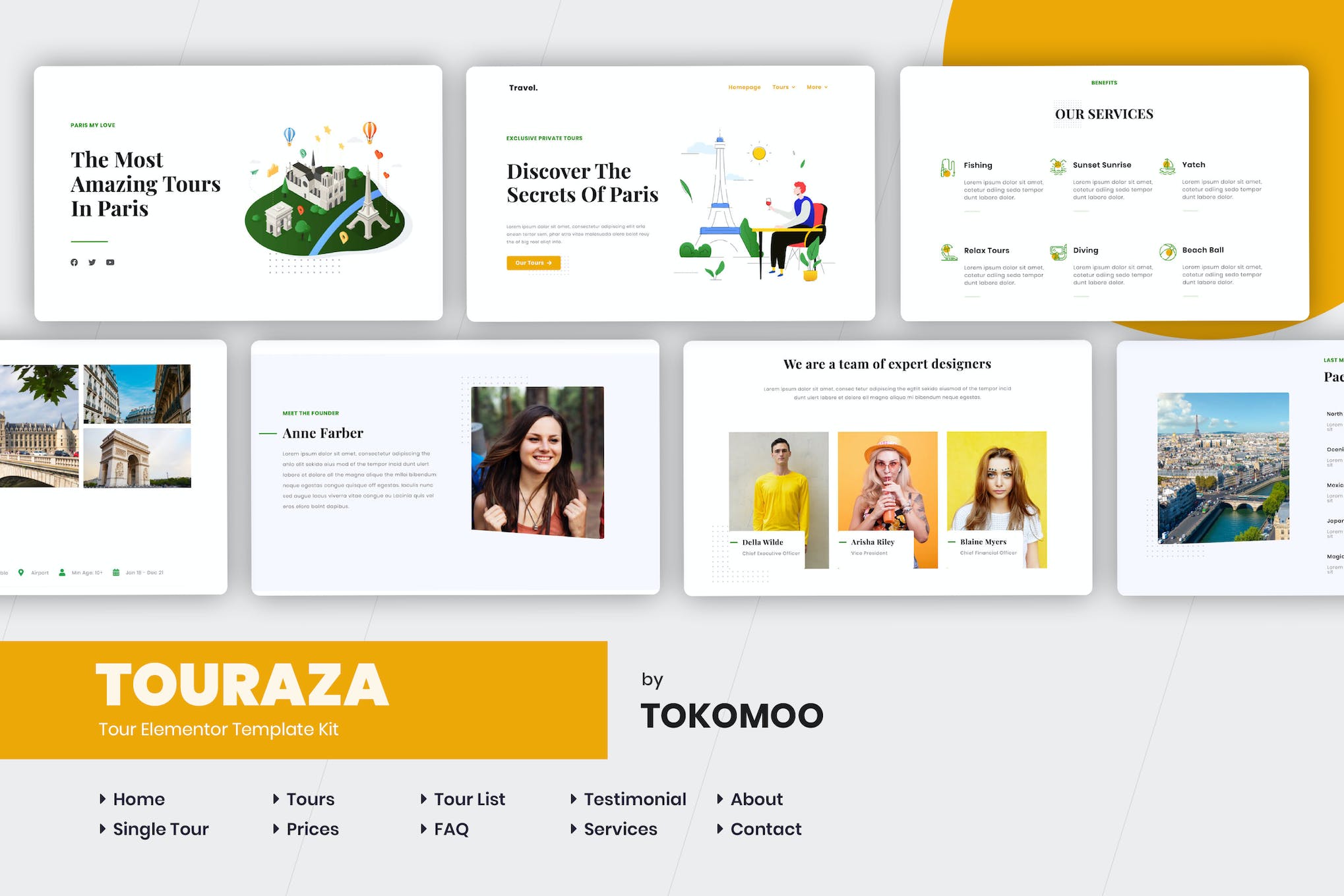 Touraza- Travel and Tour Agency Elementor Template Kit