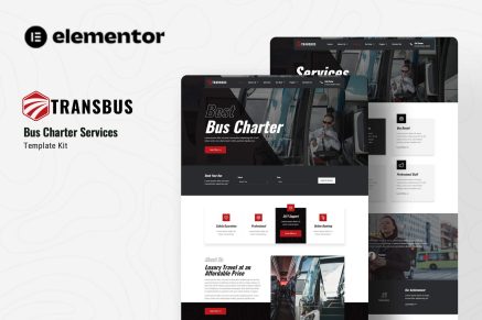 Transbus- Bus Charter Service Elementor Template Kit