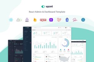 Upzet – React Admin & Dashboard Template