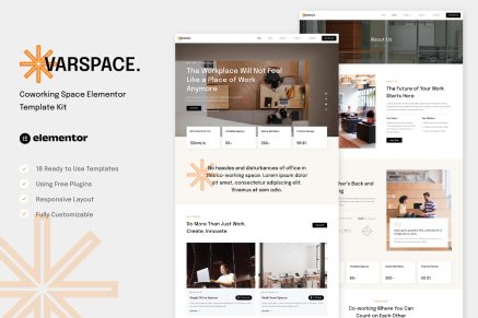 Varspace- Coworking Space Elementor Template Kit