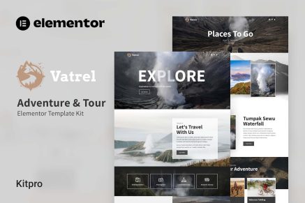 Vatrel- Adventure and Tour Elementor Template Kit