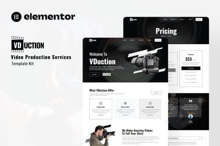 VDuction- Video Production Service Elementor Template Kit