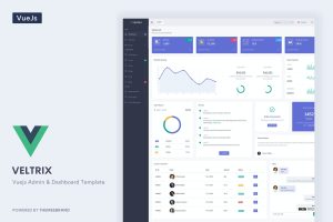 Veltrix – Vuejs Admin & Dashboard Template