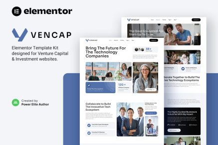 Vencap- Venture Capital and Investment Elementor Template Kit