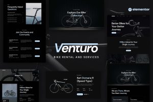 Venturo – Bike Rental and Services Elementor Template Kit