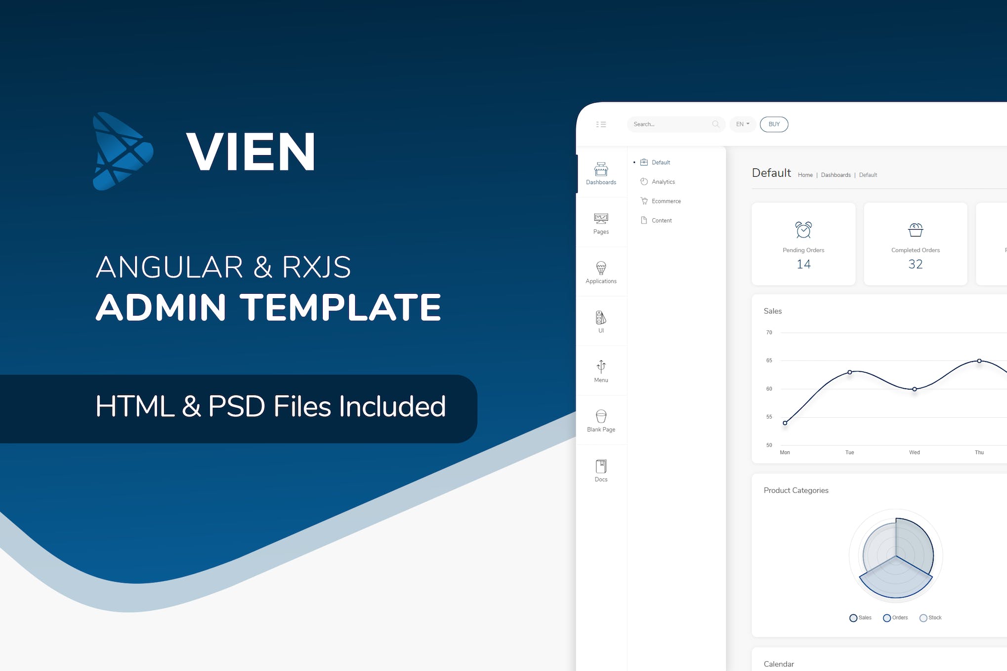 Vien Angular- Angular Admin Template