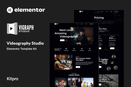Vigraph- Videography Studio Elementor Template Kit