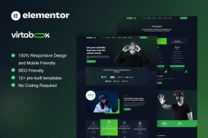 VirtaBox – Virtual Reality Services Elementor Template Kit