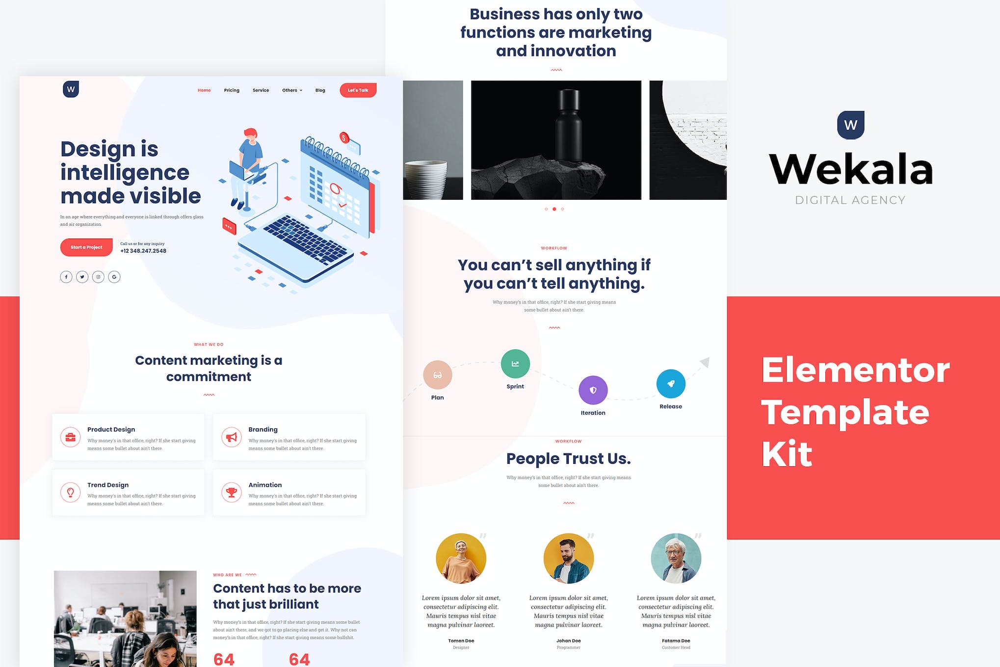 Wekala- Agency Elementor Template Kit