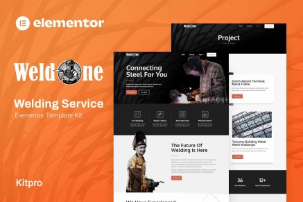 Weldone- Welding Service Elementor Template Kit