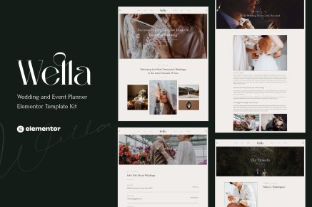 Wella- Wedding and Event Planner Elementor Template Kit