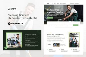 Wiper – Cleaning Services Elementor Template Kit