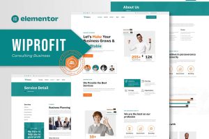 Wiprofit – Consulting Business Elementor Template Kit
