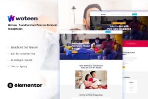 Woteen – Broadband and Telecom HTML Template