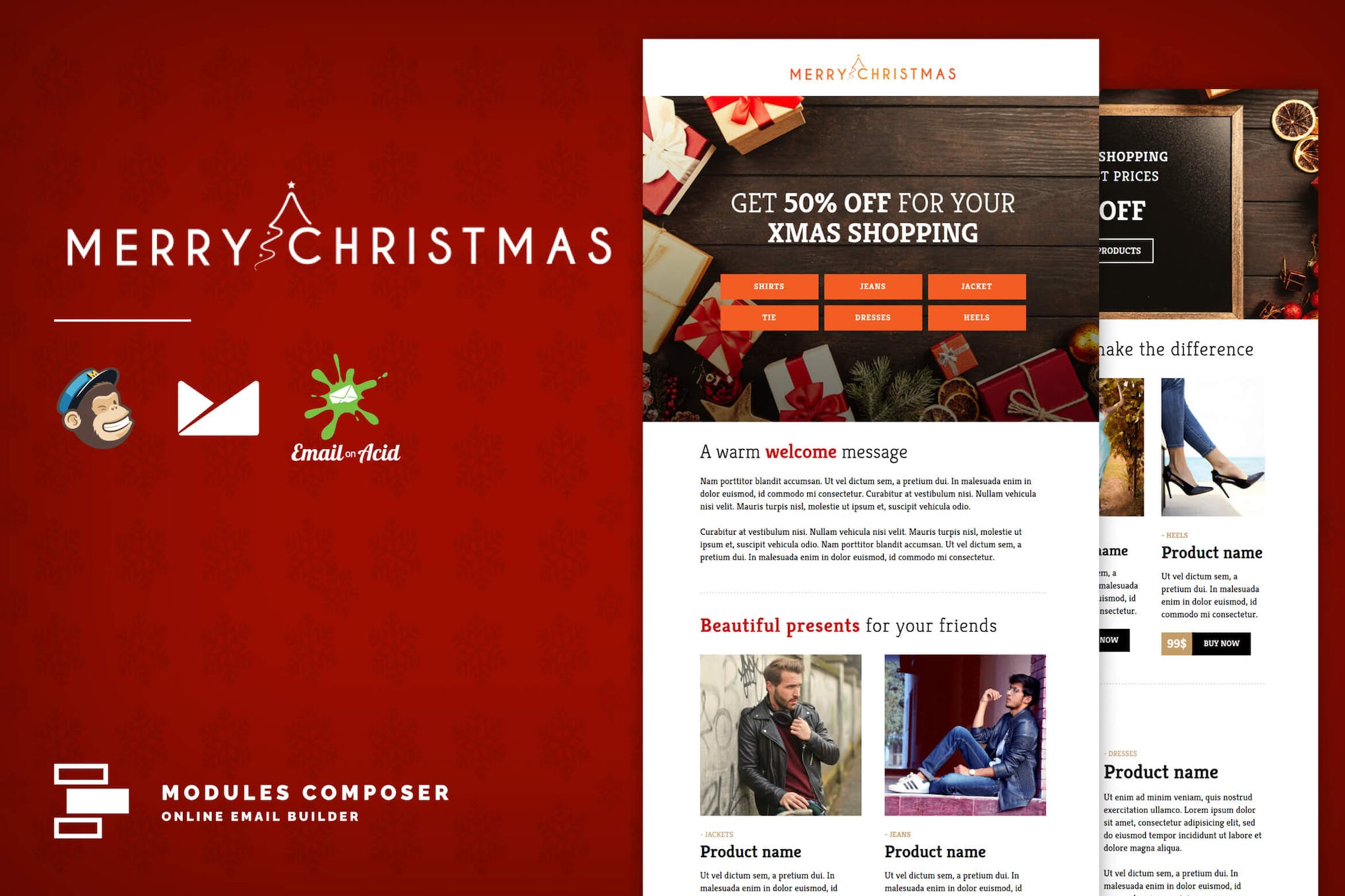 XMAS - E-commerce Responsive Email Template