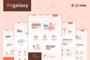 Yogalaxy – Yoga Pilates Fitness Studio Elementor Template Kit