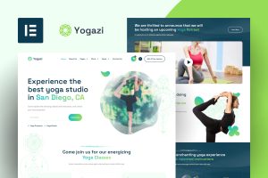 Yogazi – Yoga Studio Elementor Pro Template Kit