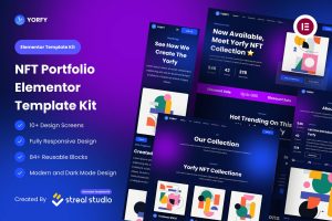 Yorfy – NFT Project Elementor Template Kit