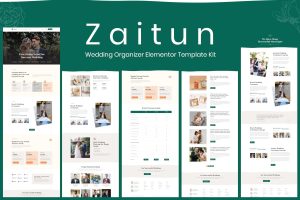 Zaitun – Wedding Organizer Elementor Template Kit