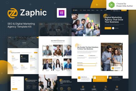 Zaphic- SEO and Digital Marketing Agency Elementor Template Kit