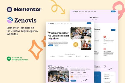 Zenovis- Creative Digital Agency Elementor Template Kit