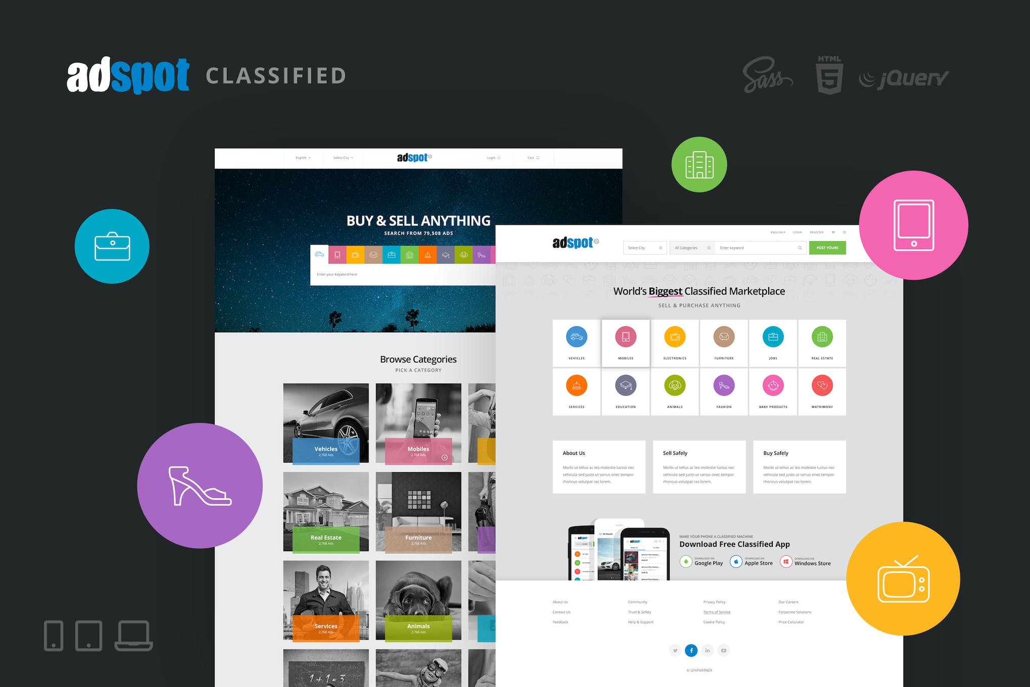 AdSpot Authentic Classified Template