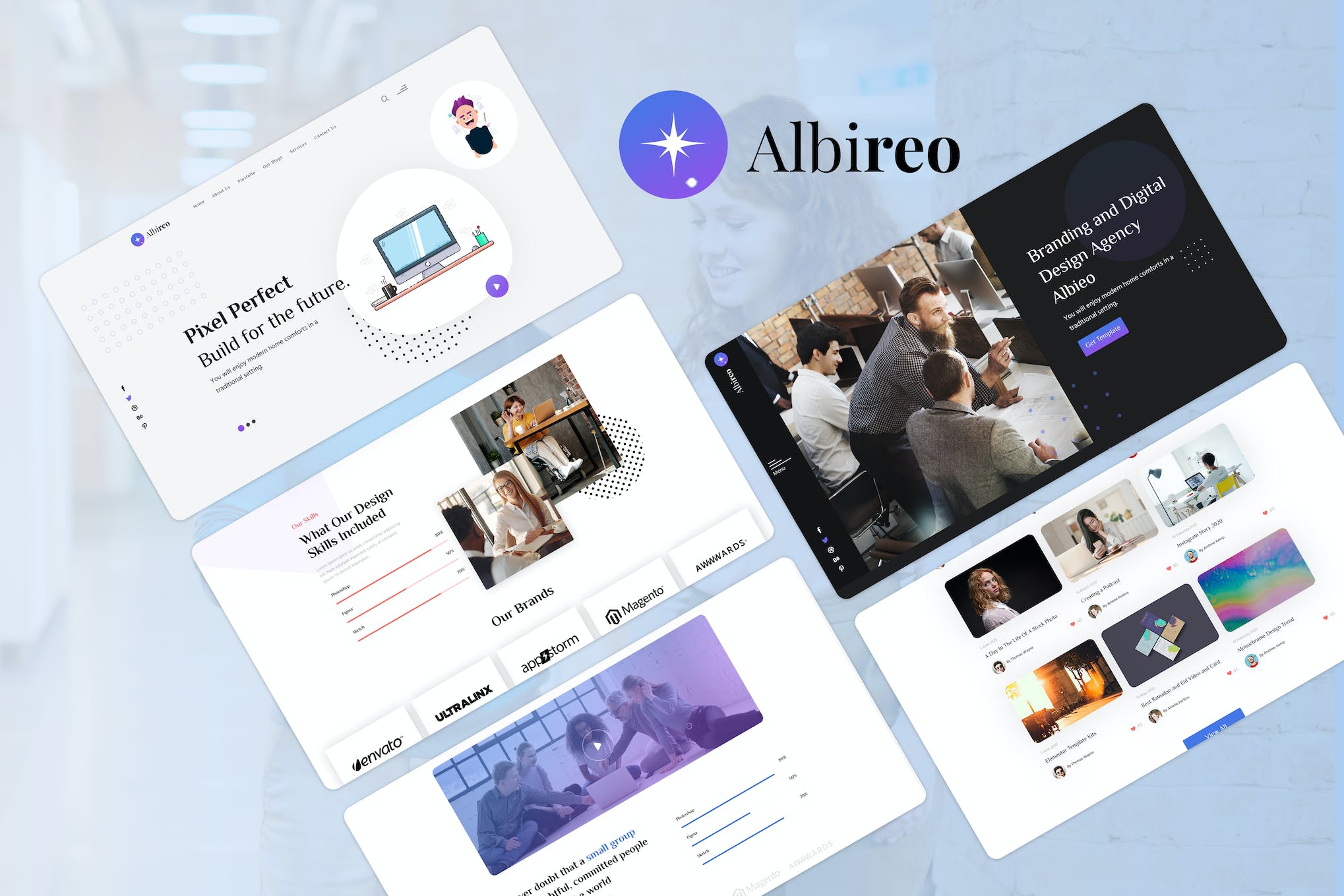Albireo - Creative One Page HTML Template