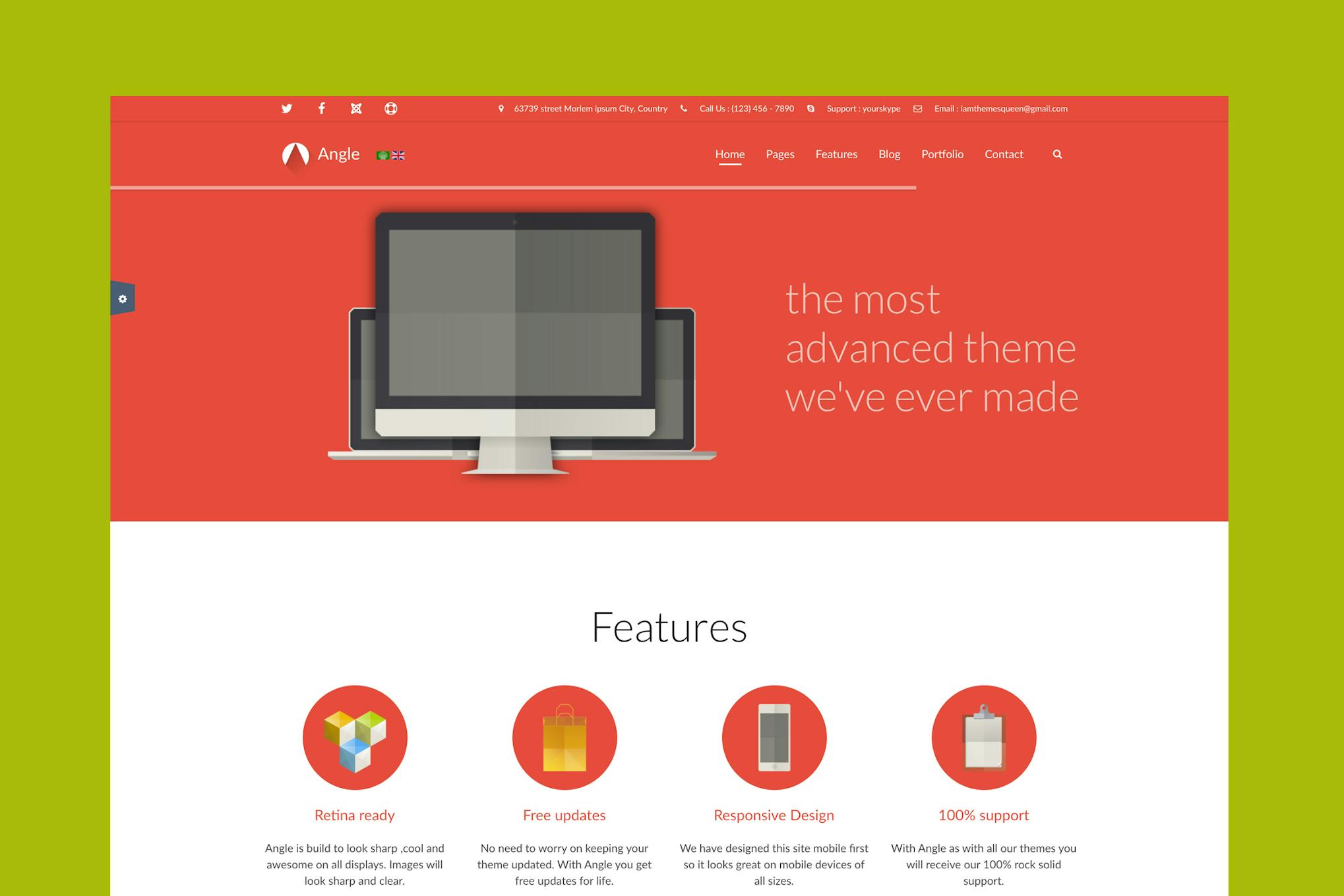 Angle Responsive MultiPurpose Joomla Theme Download for Wordpress