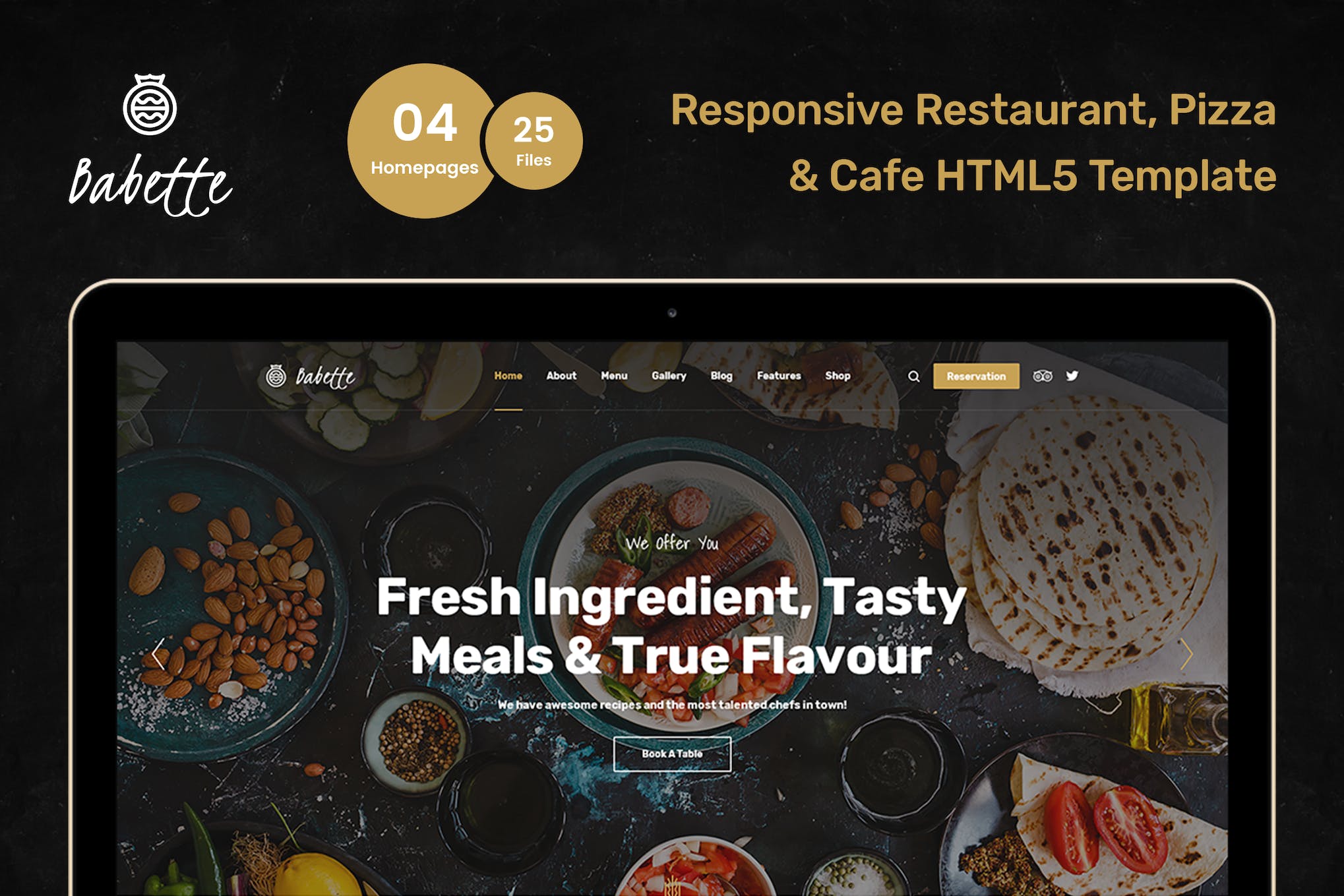 Babette - Restaurant & Cafe HTML Template