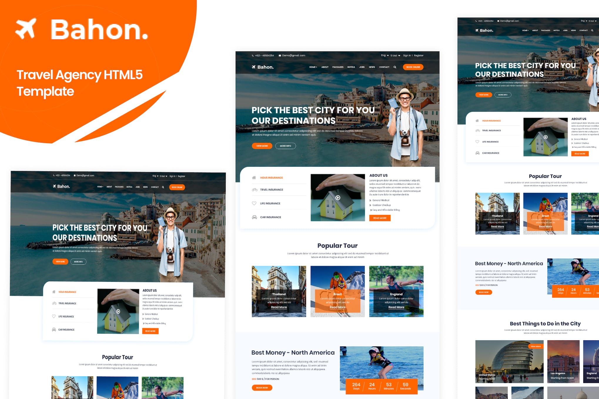 Bahon - Travel Agency HTML Template