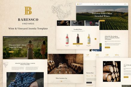 Baressco- Wine, Vineyard and Winery Joomla Template