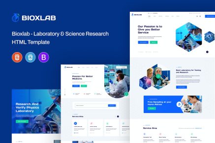 Bioxlab - Laboratory & Science HTML Template