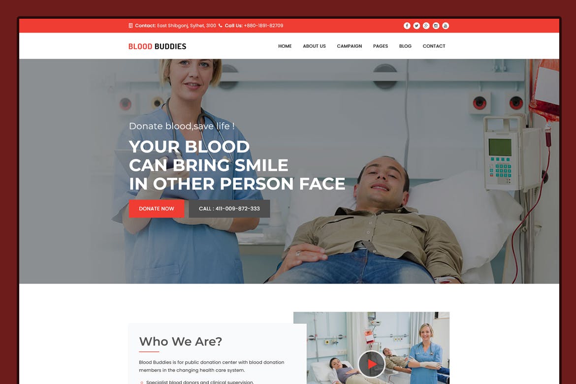Blood Donation - Activism & Campaign Template