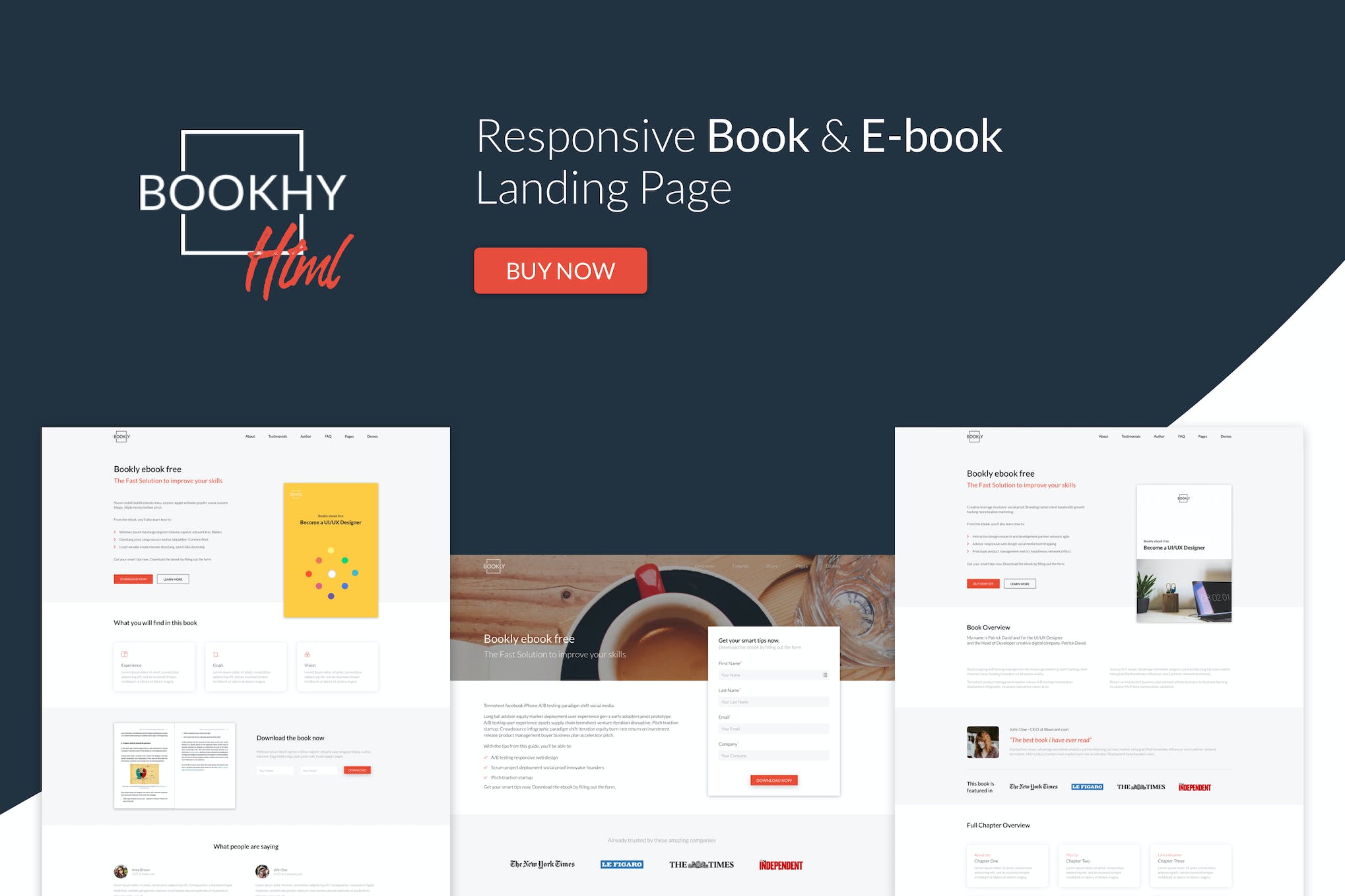 Bookhy - The Perfect Landing Page, Book & Ebook