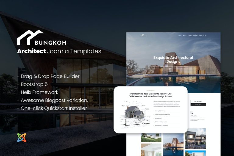 Bungkoh – Architects Portfolio Joomla Templates