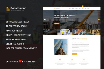 Construction, Building, Architect Joomla Template