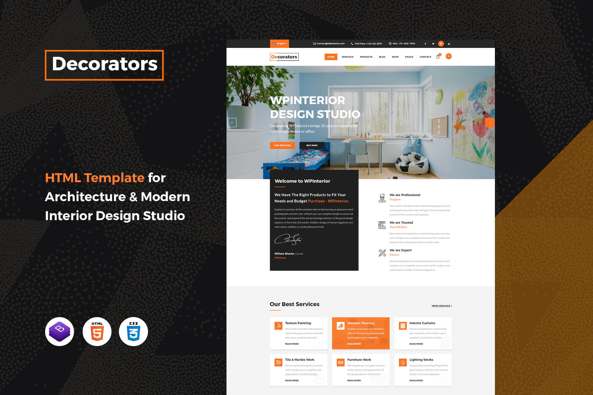 Decorators - Architecture & Interior Template