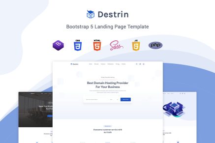 Destin - Bootstrap Landing Page Template