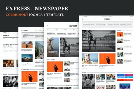 Express- Newspaper and News Joomla Template