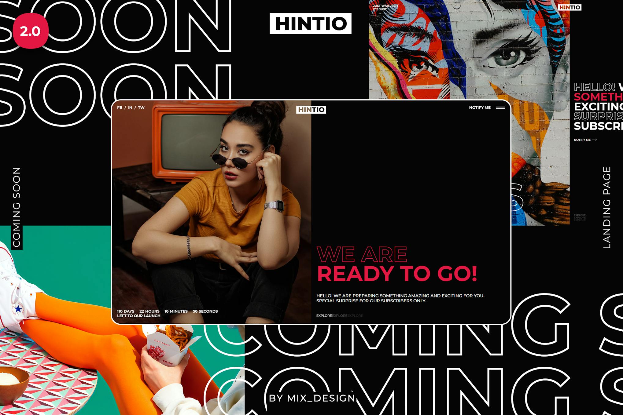 Hintio - Coming Soon & Landing Page Template